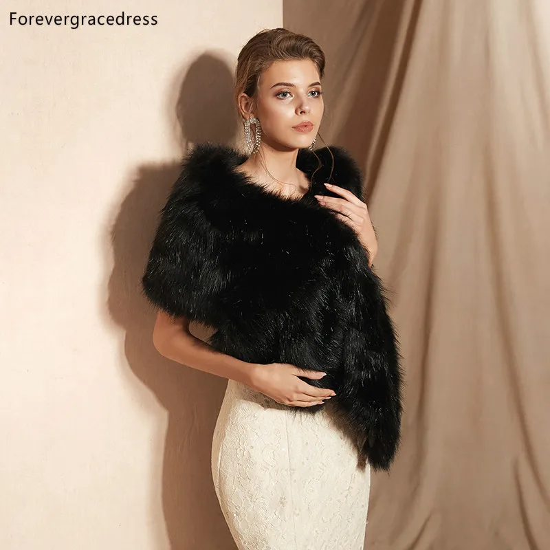 Женское свадебное болеро Forevergracedress элегантное мягкое пальто из искусственного
