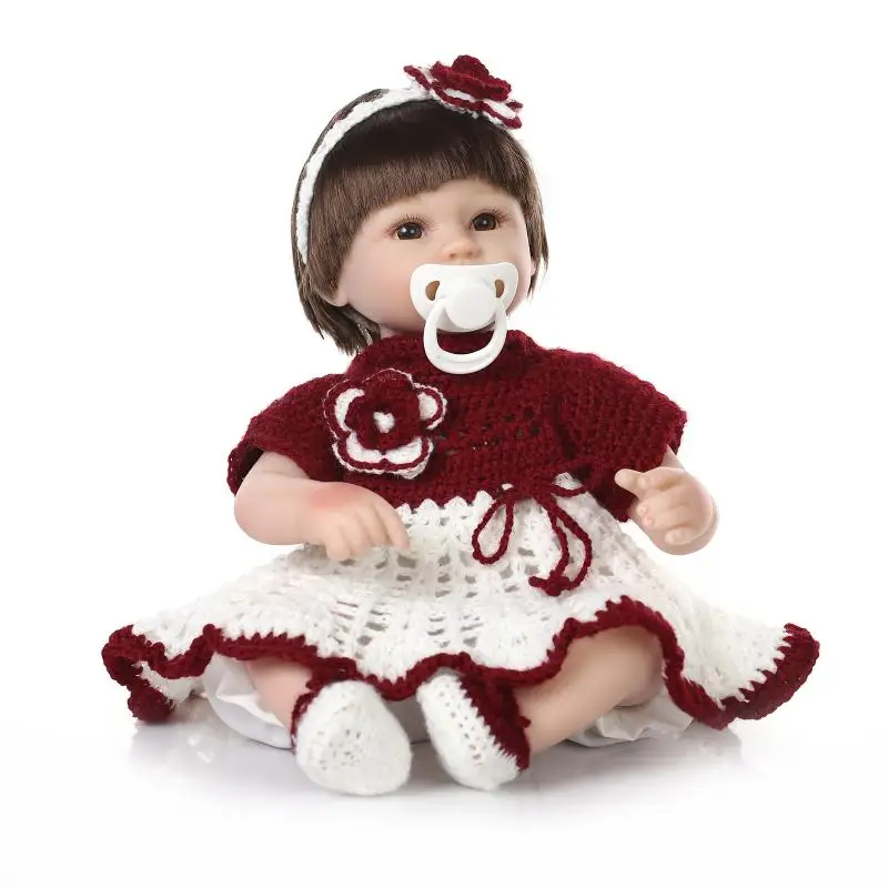 

Reborn baby silicone dolls 18"40cm girl newborn baby princess dolls bebes reborn bonecas oyuncak bebek