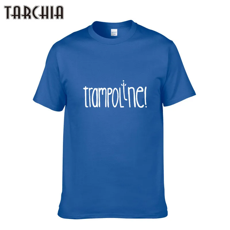 Мужские футболки с буквенным принтом TARCHIA повседневные из 100% хлопка в стиле хип