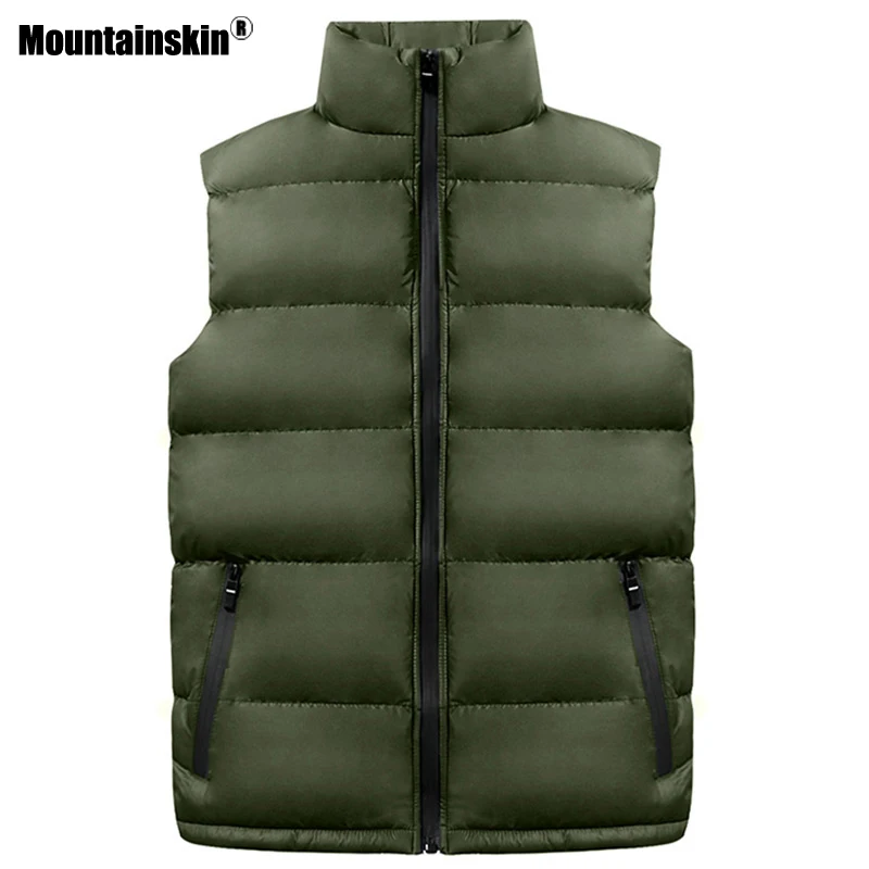 Мужской приталенный жилет Mountainskin повседневный однотонный без рукавов верхняя