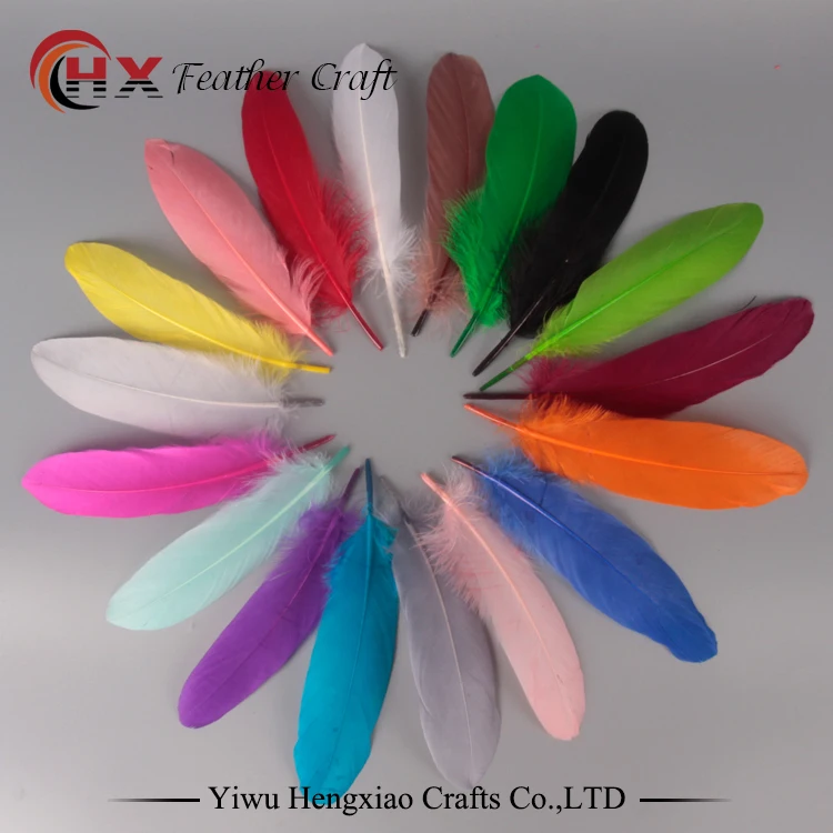 Хорошее качество перо 50 шт./лот натуральные белые гусиные перья 15 20 см украшение