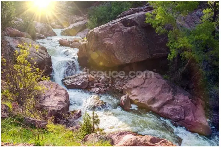Custom photo wallpaper Beautiful Mountain River natural landscape mural for living room bedroom sofa background | Обустройство дома
