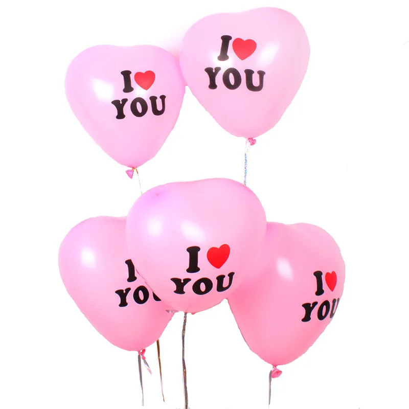 20 шт./пакет латексная форма сердца I LOVE YOU воздушные шары свадьба день рождения