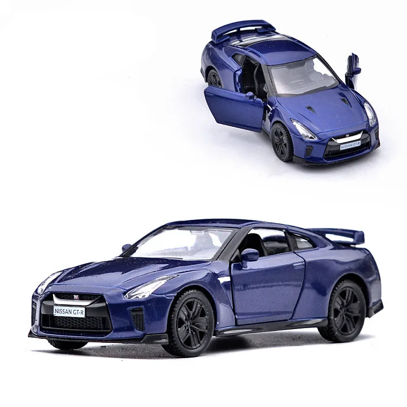 Лучшие продажи 1:36 Nissan спортивный автомобиль сплав модель имитация металла дверь
