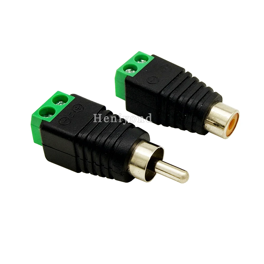 10 пар UTP Cat5/Cat6 кабель для AV RCA женский и мужской разъем винтовой терминал видео