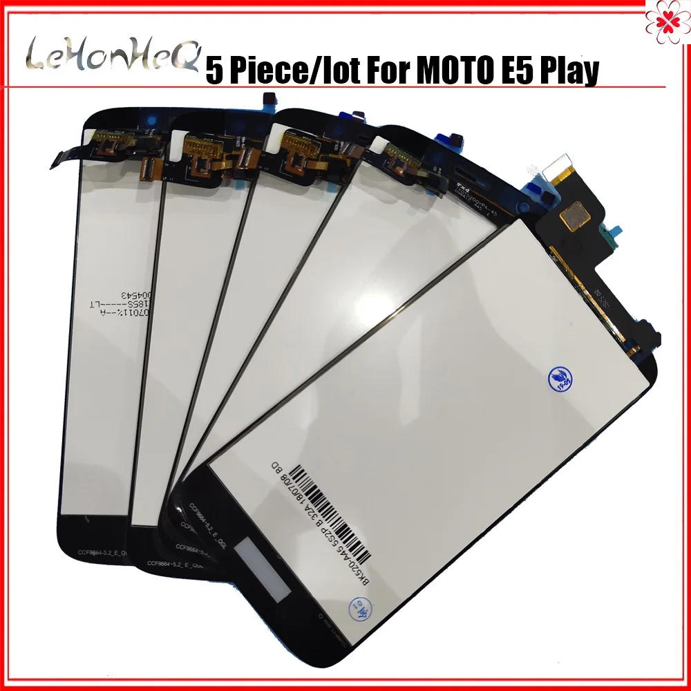 5 шт./лот Новый ЖК дисплей для Motorola MOTO E5 Play с сенсорным экраном дигитайзер сборка
