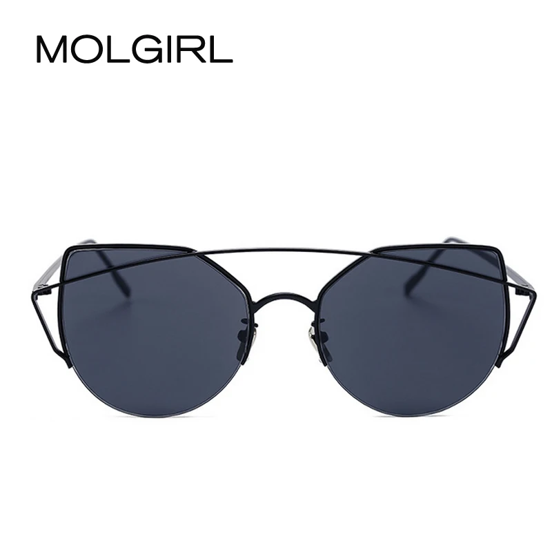 Горячие Моды Женщины Солнцезащитные Очки Красочные Отражающие Линзы UV400 Сплава