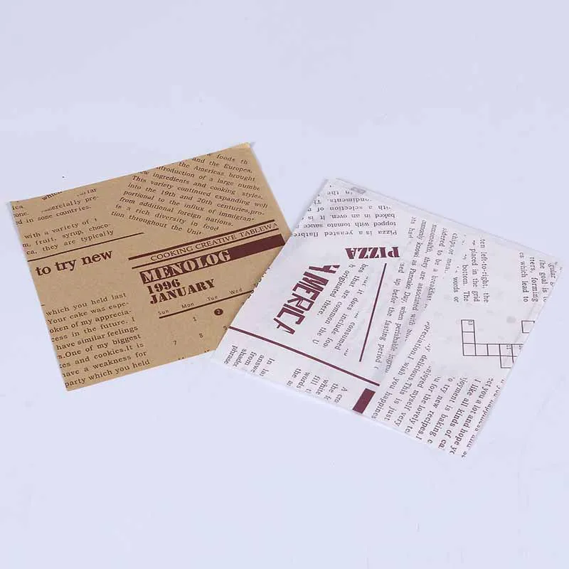 Пищевой пакет из масляной бумаги сэндвич пакеты с выносом Пончик Крафтовая