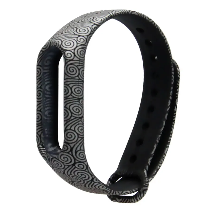 Камуфляжный ремешок для Mi Band 2, 3, 4, браслет Miband 2, 3, 4, сменный ремешок, смарт-браслет, аксессуары для Miband 3, 4 - Цвет: Chinese Cloud