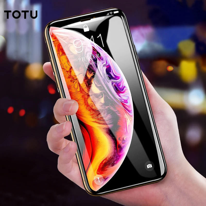 TOTU 0 23 мм Защитная пленка для экрана iPhone Xs Max Xr стеклянная передняя крышка