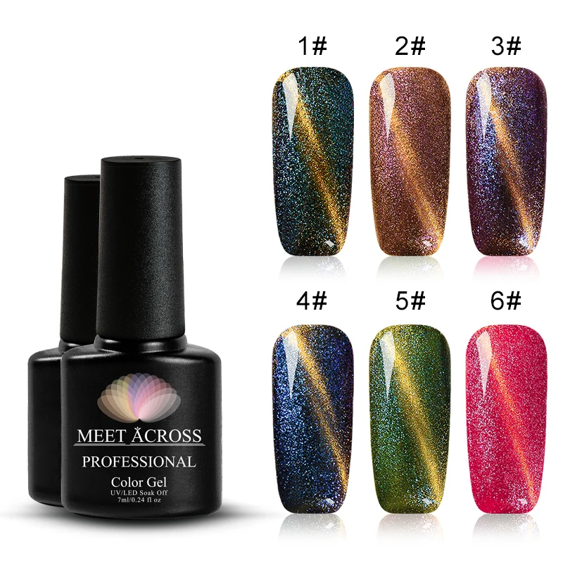 3D Хамелеон кошачий глаз УФ Гель лак впитывающий магнитный для ногтей