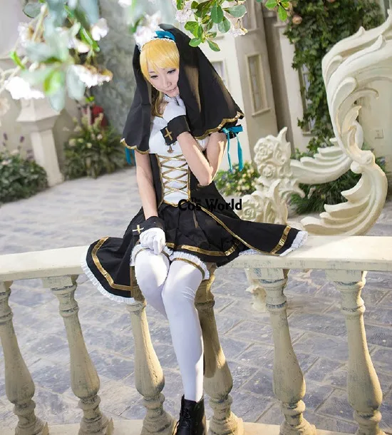 Платье-топ с надписью Love Live School Idol Project Ayase Eli Nun платье-косынка костюм для косплея |