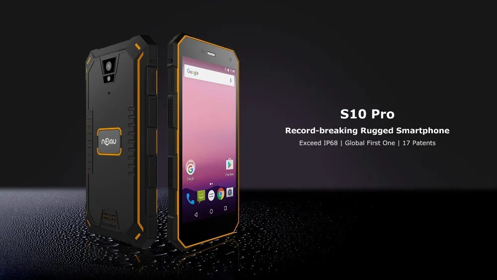 Nomu S10 Pro мобильный телефон 5000 мАч Быстрая зарядка IP68 Водонепроницаемый 3 ГБ+ 32 Гб 5," MTK6737T четырехъядерный Android 7,0 прочный мобильный телефон