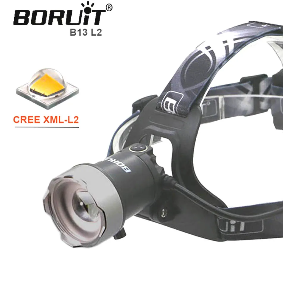 Светодиодный светильник B13 Zoom * L2 масштабируемый Boruit s с аккумулятором 18650 и usb