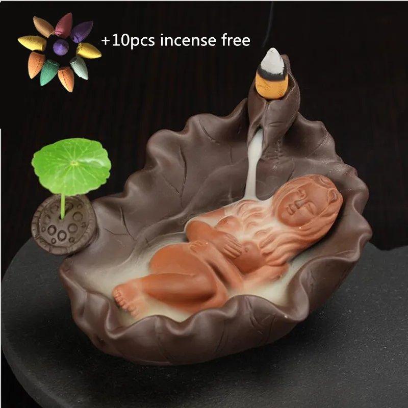 Горелка для благовоний с обратным потоком домашний орнамент ванной керамический