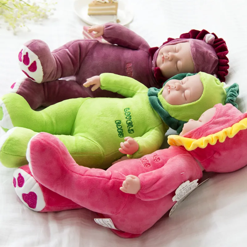 

Спящая Кукла reborn Kawaii, мягкая плюшевая электрическая поющая кукла для девочек, подарок на день рождения, детские игрушки