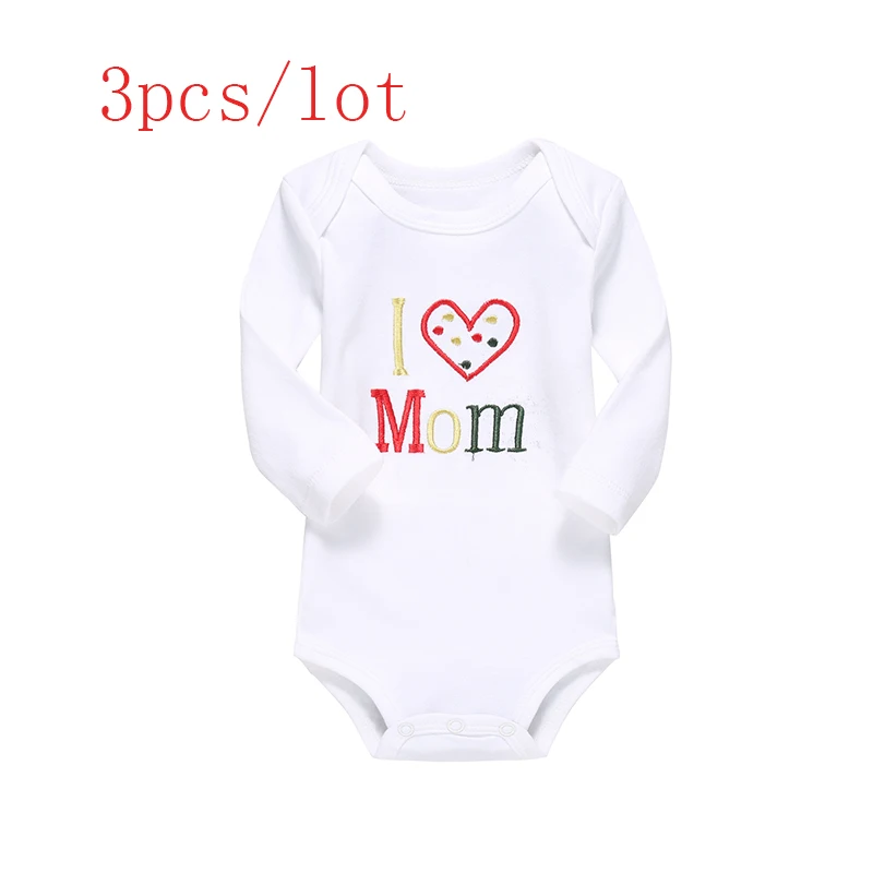Near Cutest 3pcs/lot 2017 Winter Baby Romper Girl Boy Long Sleeve Cotton Newborn Clothes Jumpsuits | Детская одежда и обувь