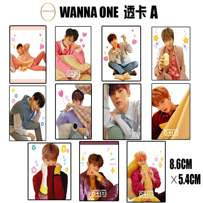 [MYKPOP]WANNA ONE New Album Ins фото карты ПВХ K POP коллекционные подарки фанатам 11 шт./компл.
