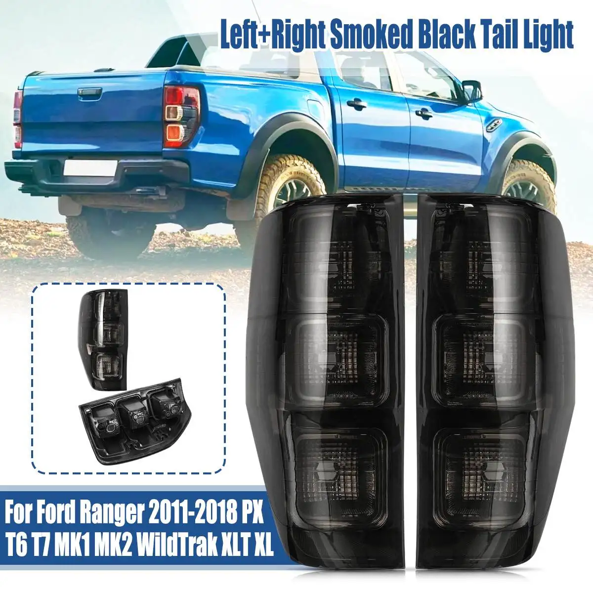 Задний фонарь лампа Тормозная лампа для Ford Ranger PX T6 MK1 MK2 WildTrak XLT XL XLS 2011 2012 2013