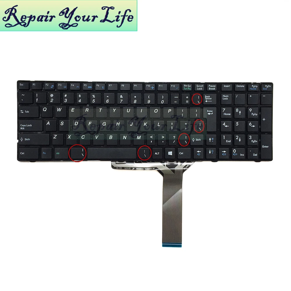 Ремонт вашей жизни Клавиатура для ноутбука MSI GE60 GE70 GP60 GP70 CR61 CX61 GX60 CX70 UI раскладка клавиатуры P/N: V139922CJ1 большой ввод