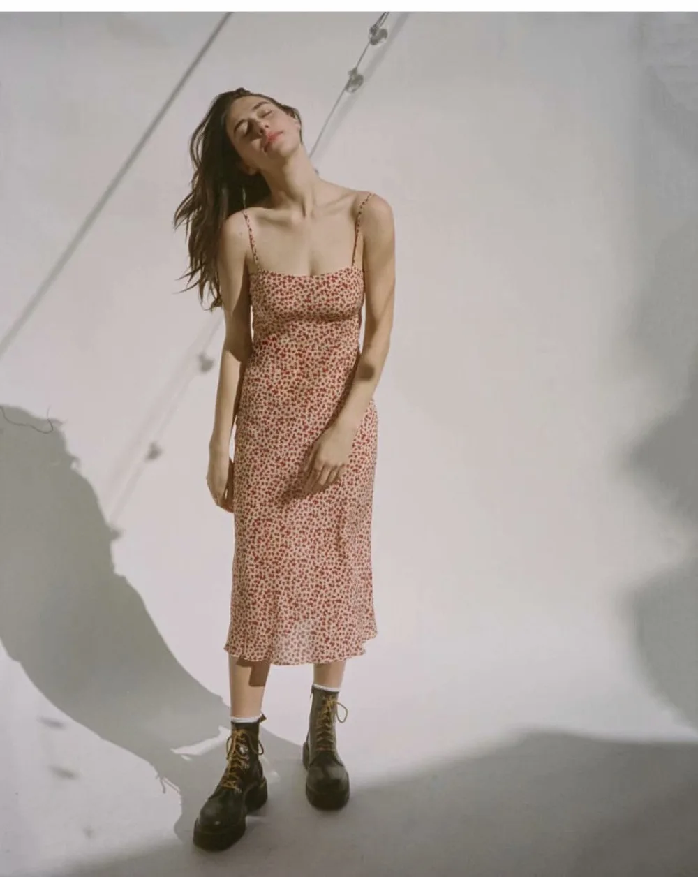 Новинка винтажное красное платье с цветочным принтом короткое/длинное