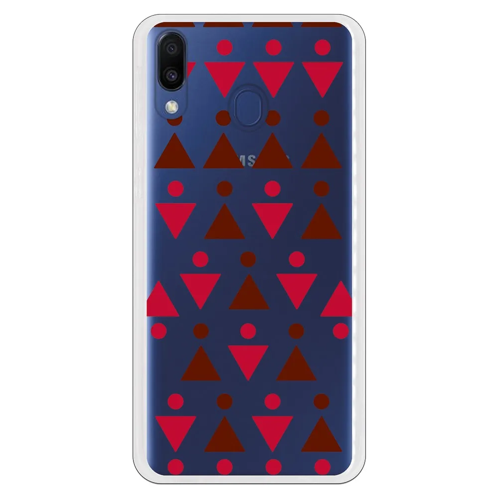 Чехол подставка костюм для рисования Triangulos красный WP005 samsung Galaxy M20|Бамперы| |