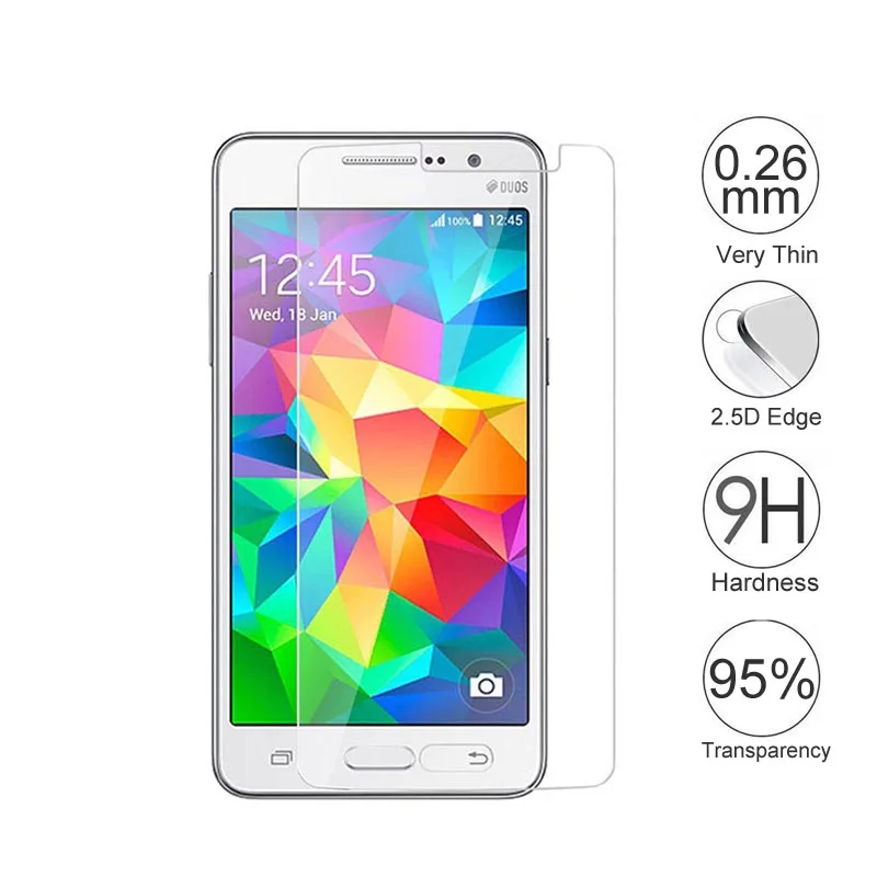 2.5D 9 H Защитная пленка для экрана из закаленного стекла samsung Galaxy Grand Prime с чистыми