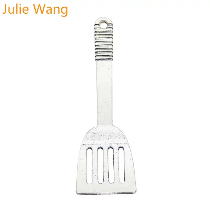Julie Wang, 3 шт., Смешанная кухонная лопатка, шпатель, амулеты, сплав, кухонный инструмент, антикварный серебряный браслет, ювелирное изделие, подвеска, аксессуар