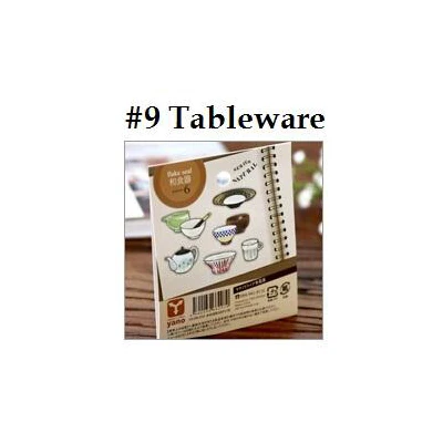 NO9 Tableware 30 шт./лот, винтажная мультифункциональная наклейка из серии "естественная жизнь" для домашних животных, наклейки для самостоятельной сборки, этикетки, офисные школьные принадлежности, розничная - Цвет: NO9 Tableware