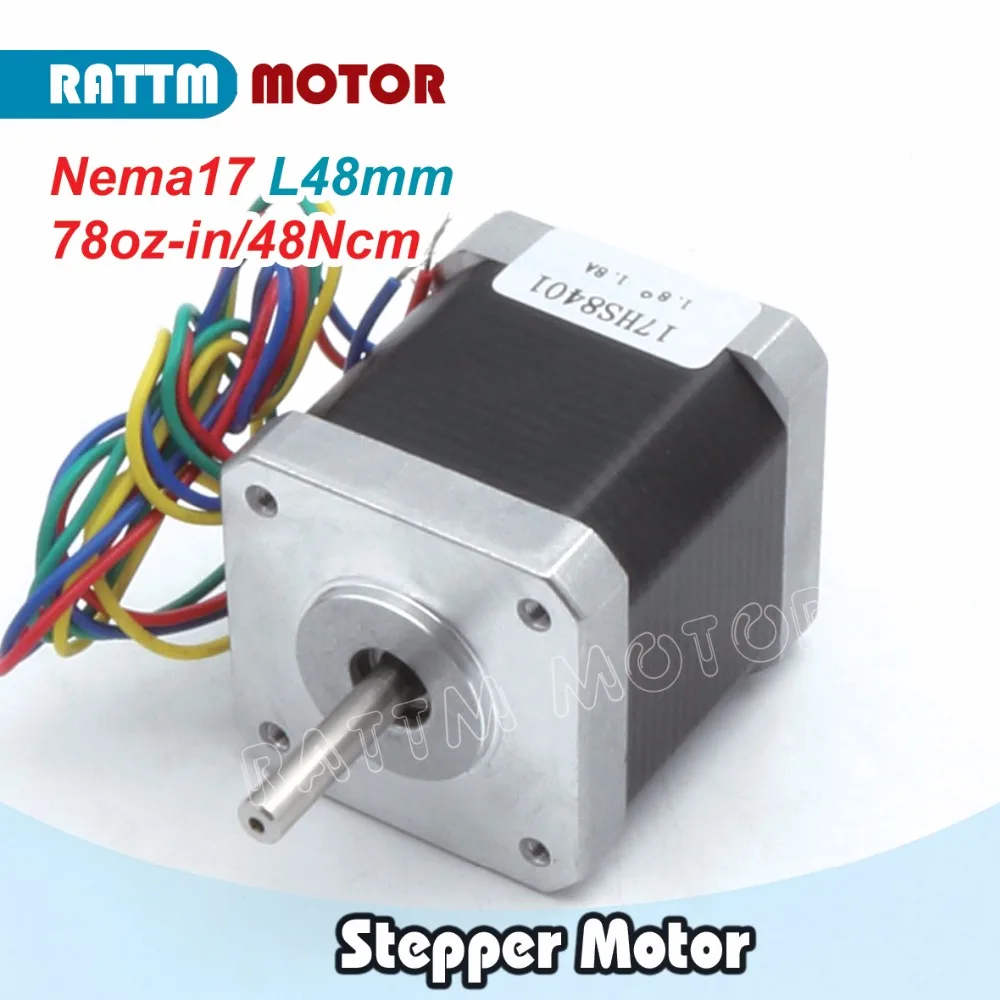 3D принтер! Nema17 CNC шаговый двигатель 78 Oz in/48 мм/1.8A от мотора погремушки|cnc stepper motor|step