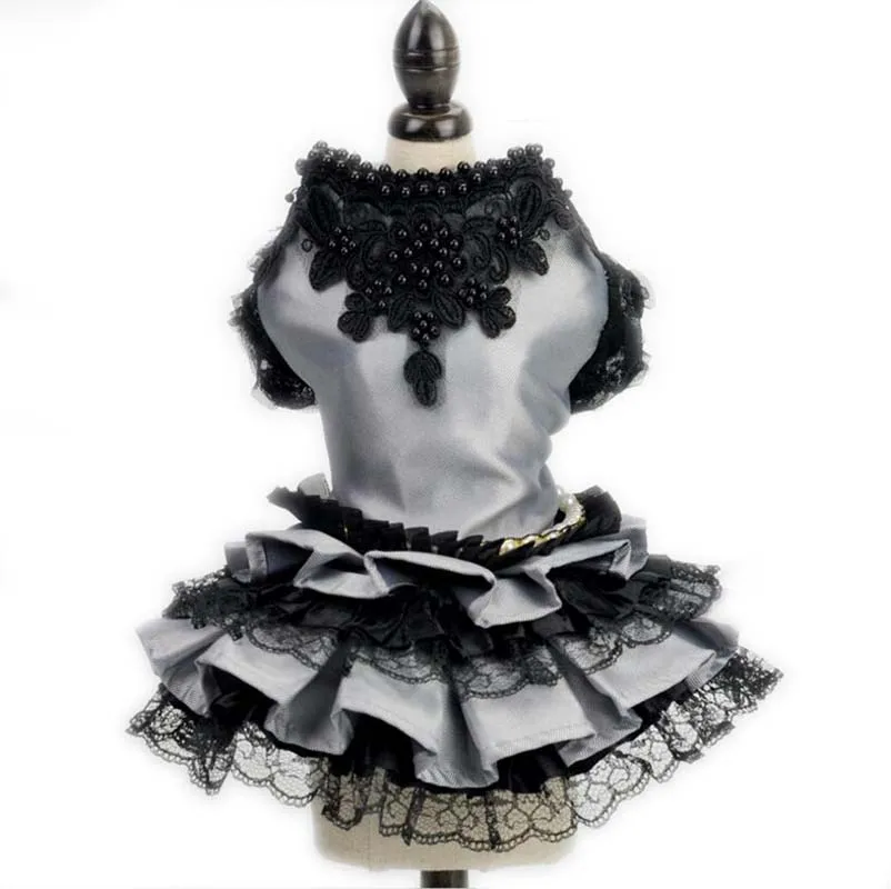 Новое весеннее роскошное собачье свадебное платье украшение юбка для домашних