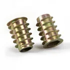 Гайки мебельные с шестигранной головкой, 50 шт., M4, M5, M6, M8, резьба из цинкового сплава