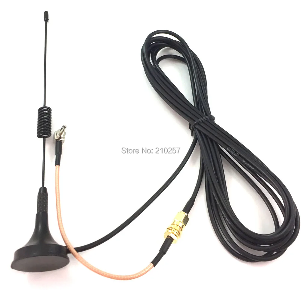 5dbi 3G Gsm антенна Sma штекер разъем 3 м RG174 кабель + гнездо К Crc9 коаксиальный RG316 15 см|crc9