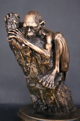 Медные Имитационные статуи Gollum вокруг короля кольца волшебного | Дом и сад