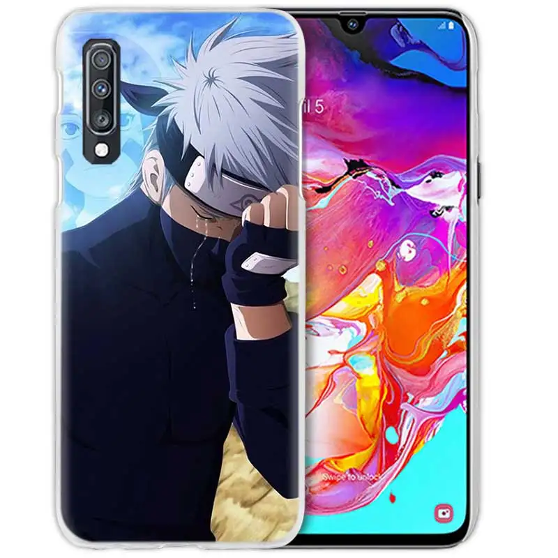 Героя аниме «Наруто Какаси из аниме «чехол для samsung Galaxy M40 A50 A80 A70 A60 A40 A30 A20e A10 J4 J6 плюс J8 S10e жесткий чехол с рисунком из аниме чехол для телефона