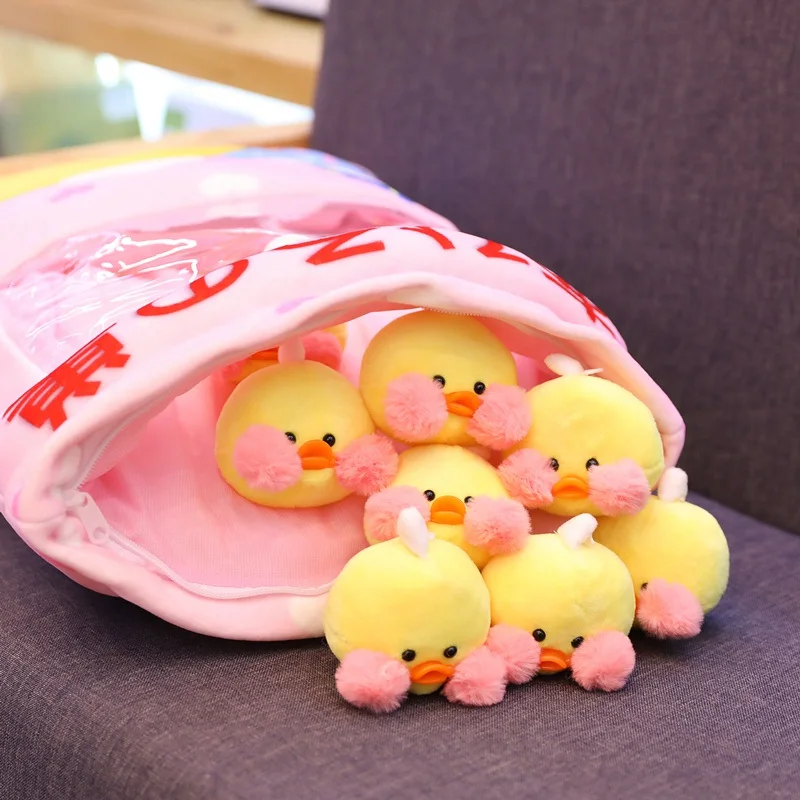 Kawaii 8 шт. LaLafanfan кафе утка плюшевый мешок для мячей снек игрушка мягкая мультфильм животных утка фаршированная кукла диван Подушка девушка ребенок подарок