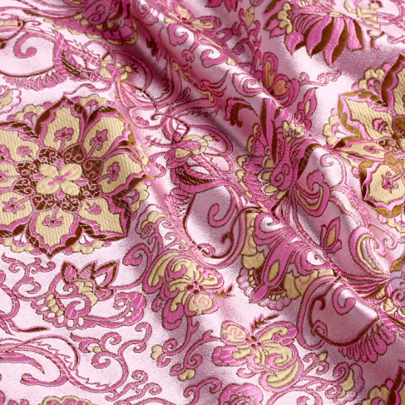 Жаккардовая ткань Gracefly с розовыми пионами и цветочным принтом 50x72 см|Ткань| |