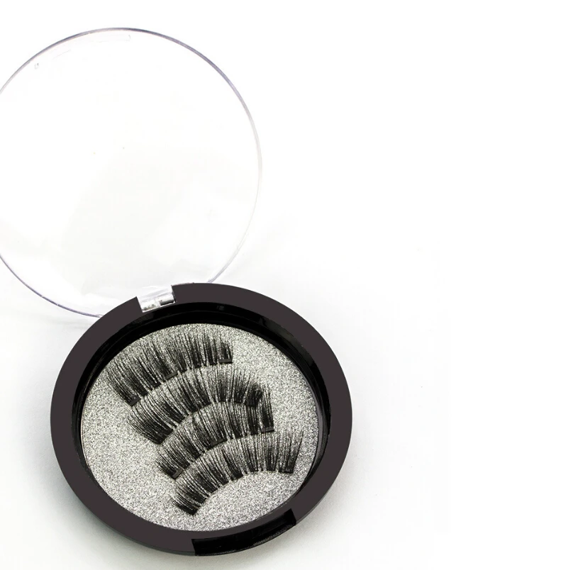 4 шт./1 пара магнитные накладные ресницы|false eyelashes|eyelashes naturalfalse eyelashes natural |