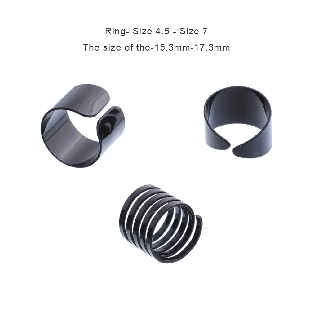 3 шт./компл. модное черное Открытое кольцо на фаланг пальца набор для женщин Панк