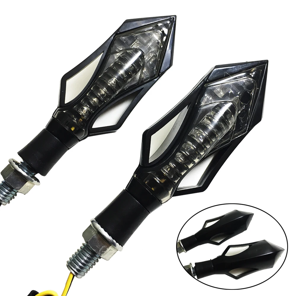 Светодиодный указатель поворота для мотоцикла 2 х12 в желтый универсальная лампа