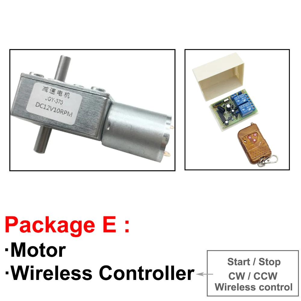 Двухвальный электродвигатель постоянного тока червячный мотор 6 в 12 В 24 от до 150