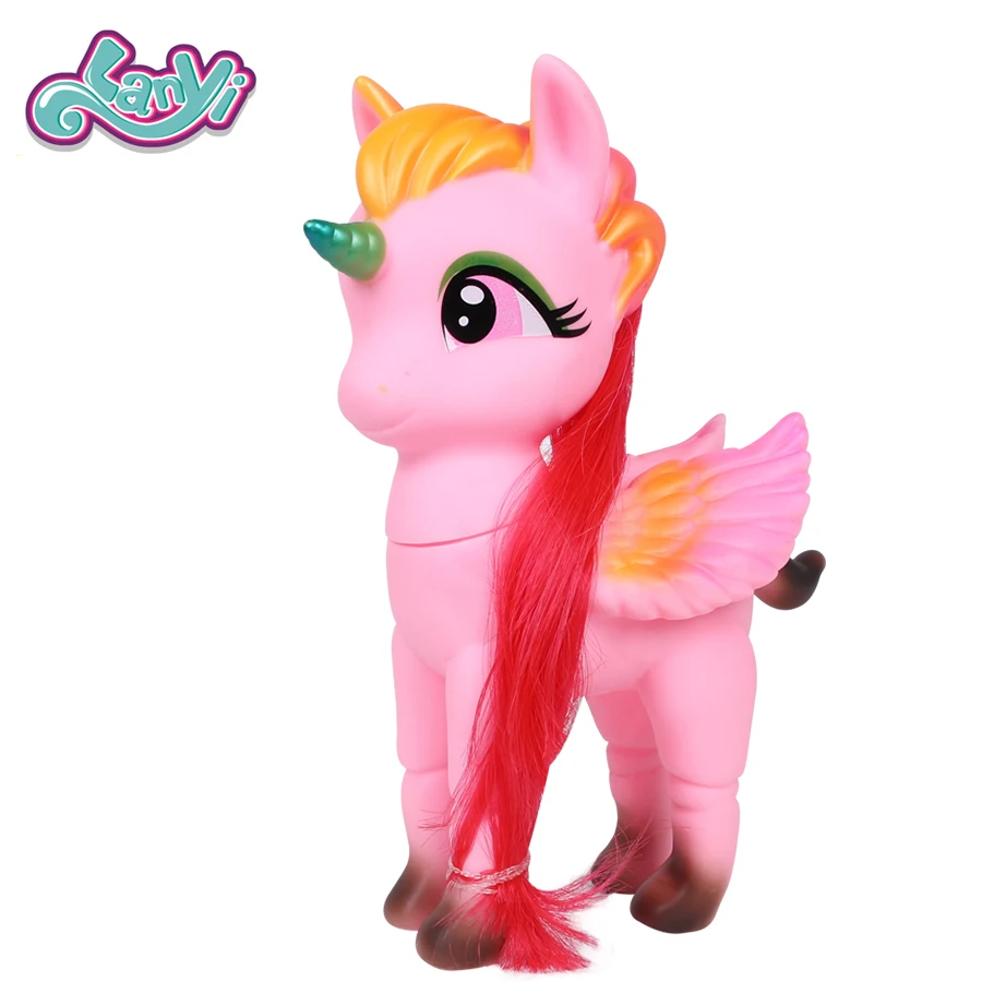 Lanyitoys Оригинальная кукла пони экшн фигура аниме Радуга Единорог Игрушки для