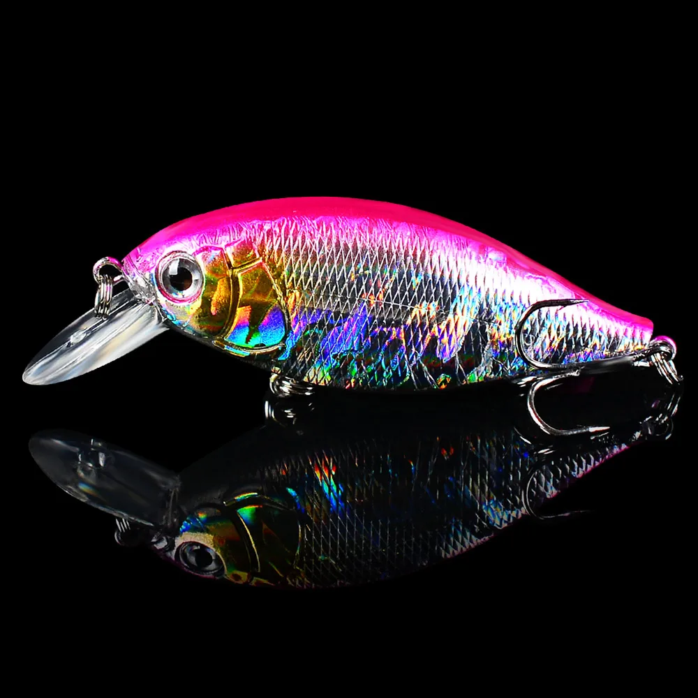 FLYBASS 1 шт. рыболовные снасти Crank bassbait 5 цветов рыболовная приманка пластиковая