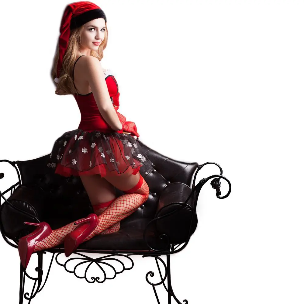 6 шт. новогодний костюм мисс Санты|Игровые костюмы| |