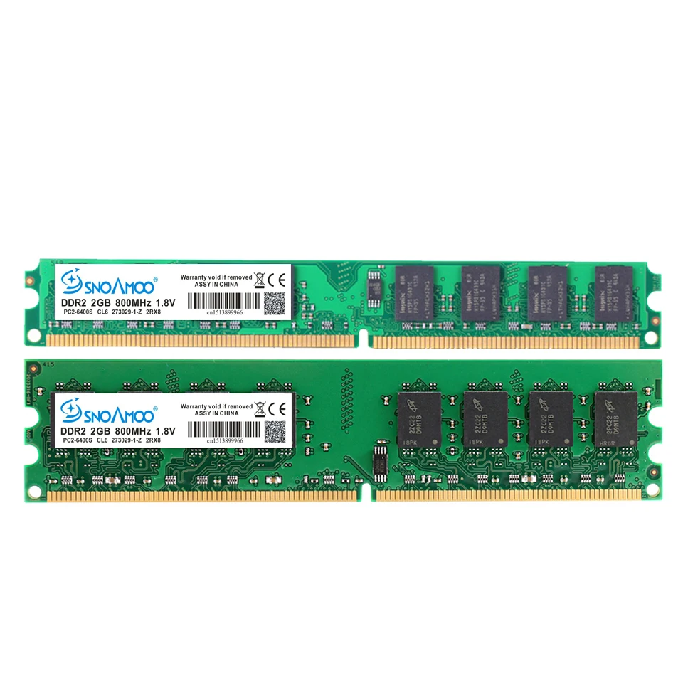 SNOAMOO 4GB DDR2 AMD Desktop PC RAMs 667MHz PC2-5300S 800MHz DIMM 2GB Memory 240pins High Quality Computer RAM Lifelong Warranty images - 6
