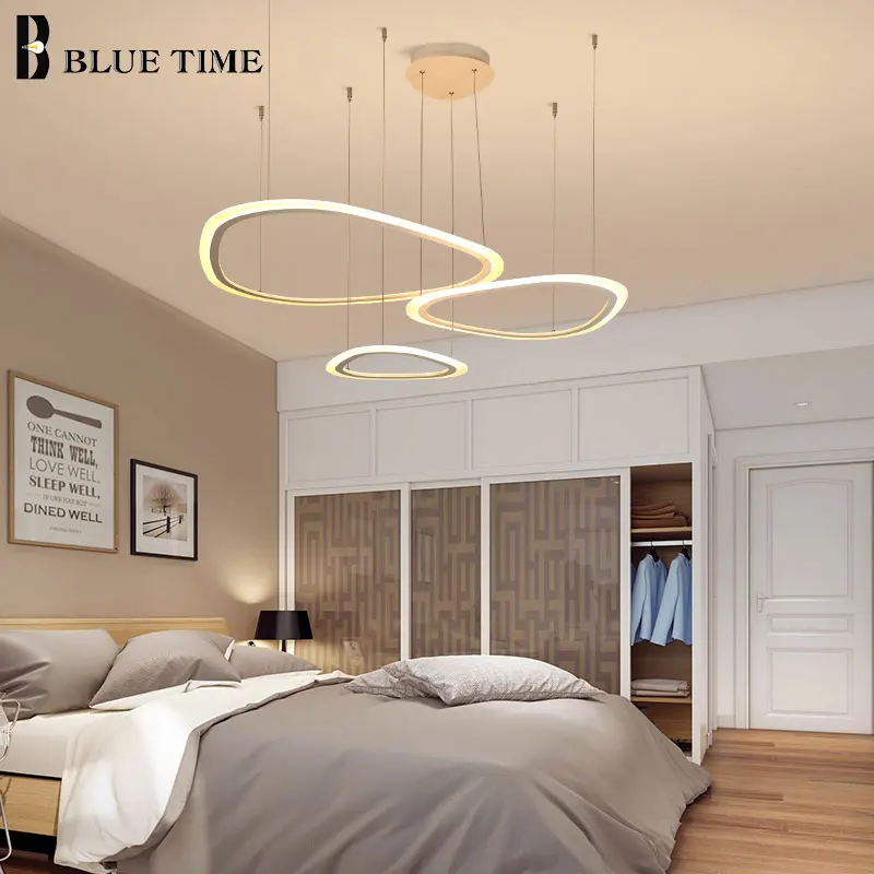 Новый дизайн дома Современные светодиодные люстры для спальни столовой кухни