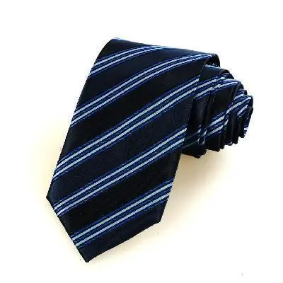 New Classic Striped Dard Light Blue Men' Tie Necktie Business Holiday Gift #0002shenwei | Аксессуары для одежды