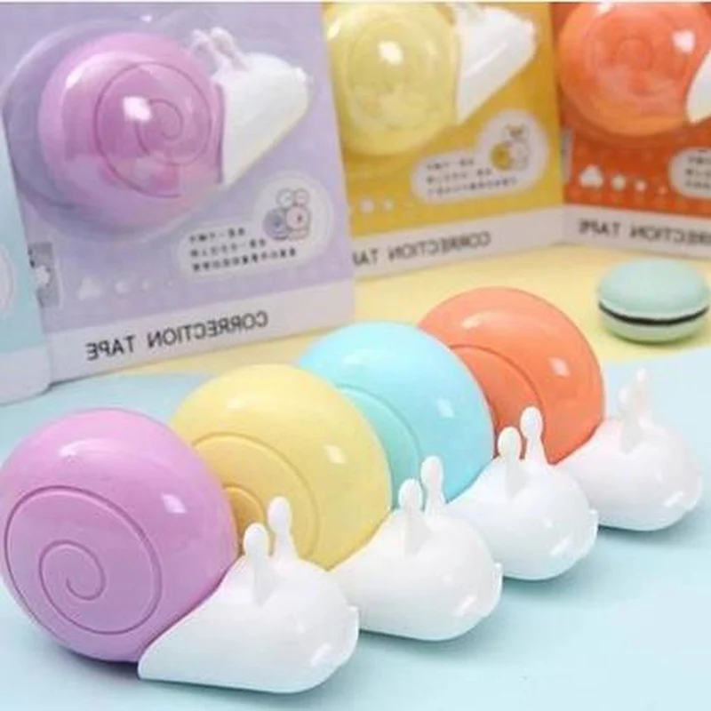 Новинка пункт 1 шт. 6 м x 5 мм Kawaii Прекрасный улитки коррекции клейкие ленты для