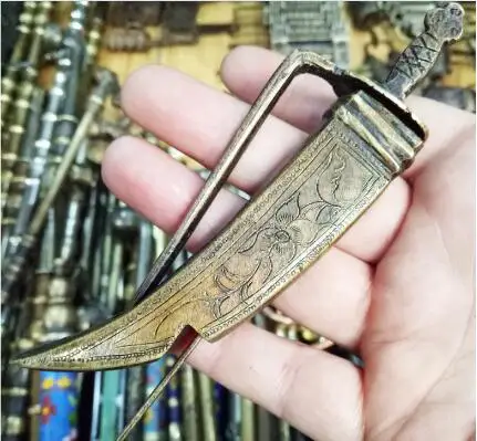 

Ancient Chinese handicraft sword shaped pile ancient lock