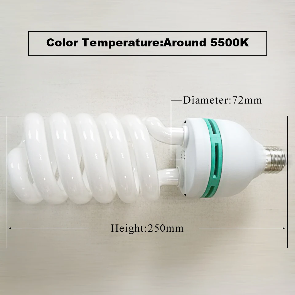 5500K 70W 150W 110V 220V E27 Лампа для фотографии энергосберегающая лампа для фотосъемки дневной свет blance Черная пятница распродажа